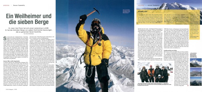 SevenSummits ein Weilheimer bezwingt die sieben höchsten Berge der einzelnen Kontinente