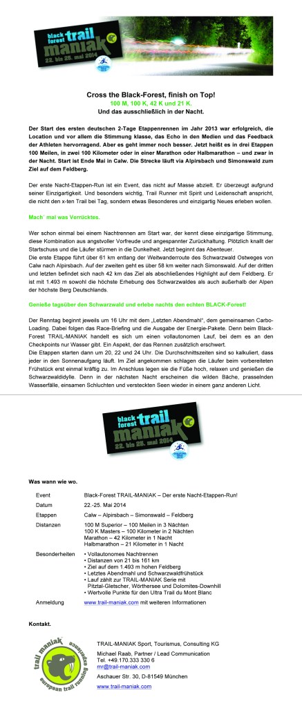 TRAIL-MANIAK Black-Forest 2014