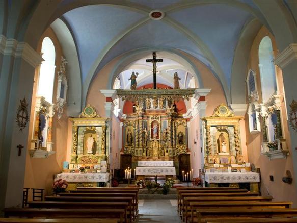Altar der Kirche Notre Dame de la Gorge, Barock, viel Gold